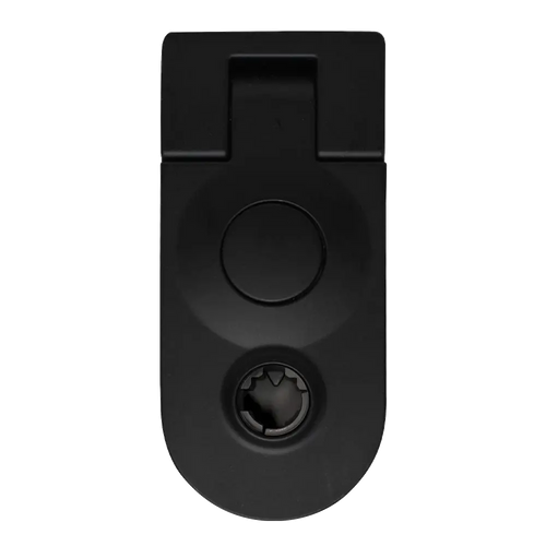 Round End Push Button Compression Latch for RV and caravans Black