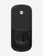 The Back Side of the Yale Assure Lock SL door lock in Black.