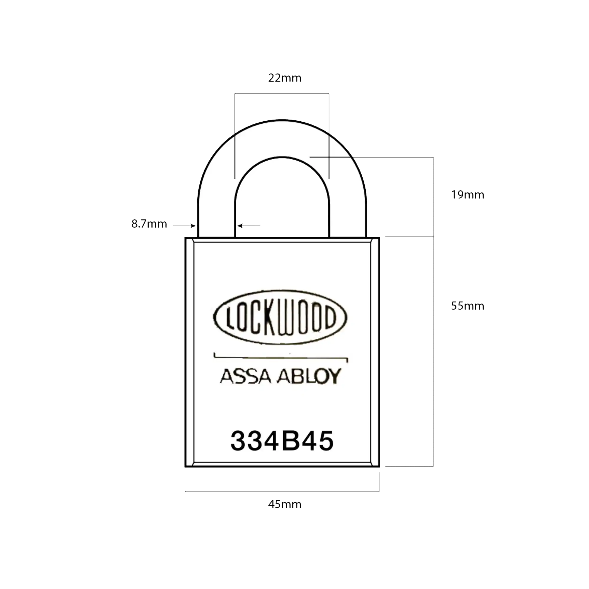 Lockwood 334B Padlock