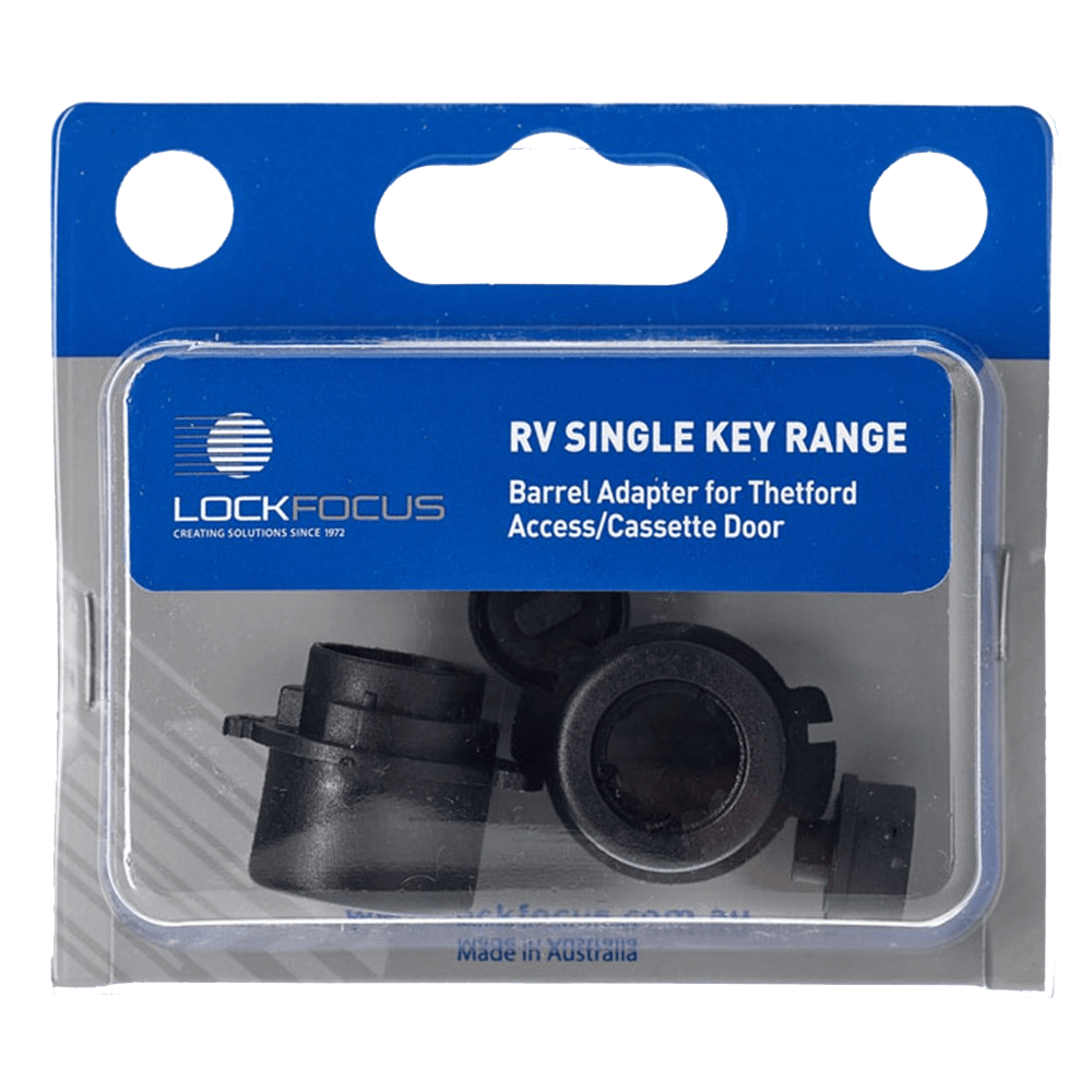 LOCK FOCUS Barrel Adapter For Thetford Access/Cassette Door | Less Barrel | Caravan & RV