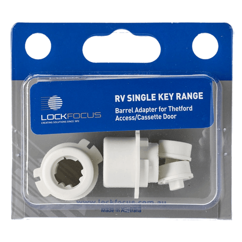 LOCK FOCUS Barrel Adapter For Thetford Access/Cassette Door | Less Barrel | Caravan & RV